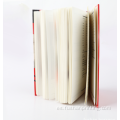 Hardcover hilo encuadernación brillo papel libro libro